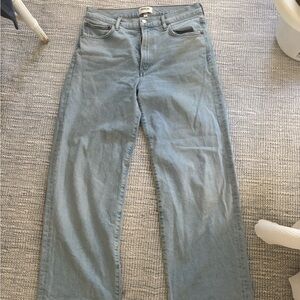 Agolde Women's Denim Straight Leg Jeans - Light Blue